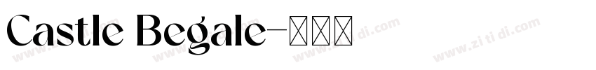 Castle Begale字体转换